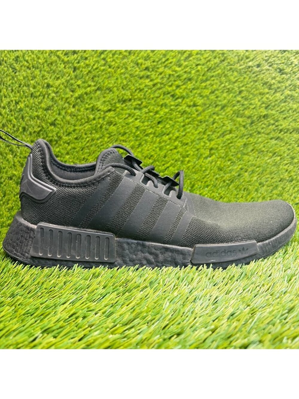 Adidas NMD_R1 Mens Size 12 Triple Black Athletic Running Walking Shoes Sneakers